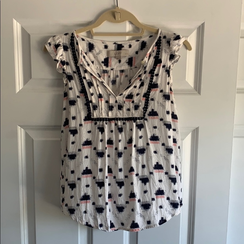 LOFT Cap Sleeve Blouse